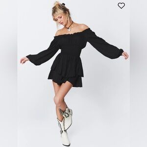 Princess Polly - The love galore long sleeve romper (black) US 4